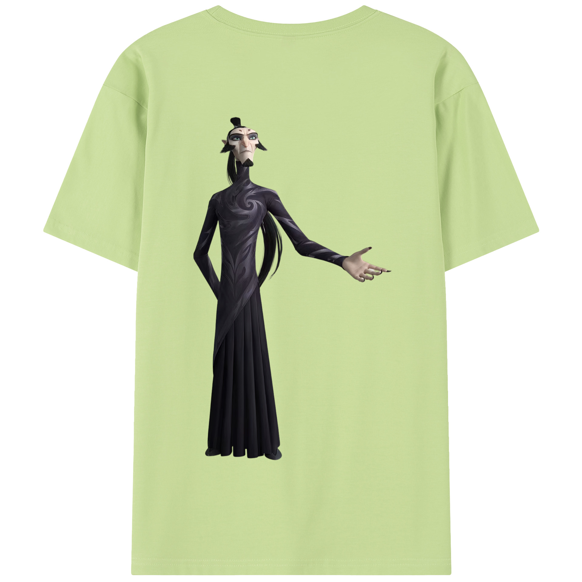 （画像用） Ne Zha 2 ナタ 魔童の大暴れ 綿100％半袖Tシャツ（背面プリント）